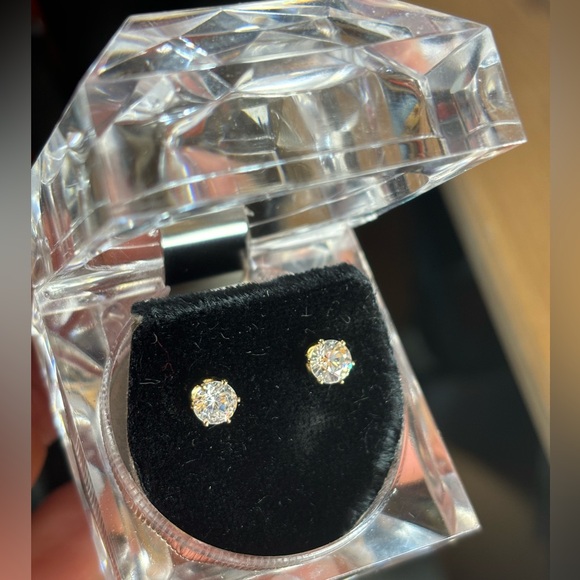 Cubic Zirconia Earrings - Picture 2 of 2